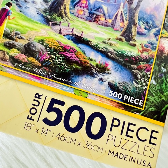 Disney Thomas Kinkade 4 in 1 Puzzle Set - Picture 15 of 16